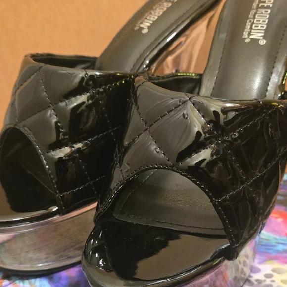 Cape Robbin Black and Clear Platform Heels - Picture 2 of 6
